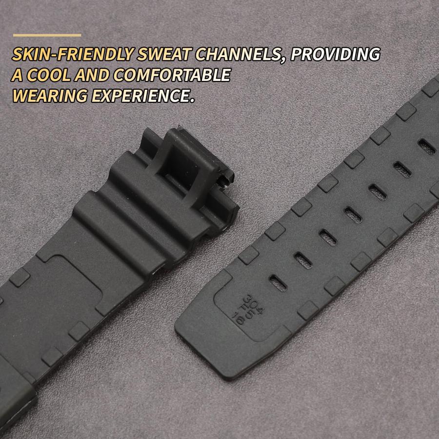 Rihahisy G-Shock 交換バンド DW-5900/DW-6100/DW-6695/DW-6900/GW-M5610 他 対応の画像