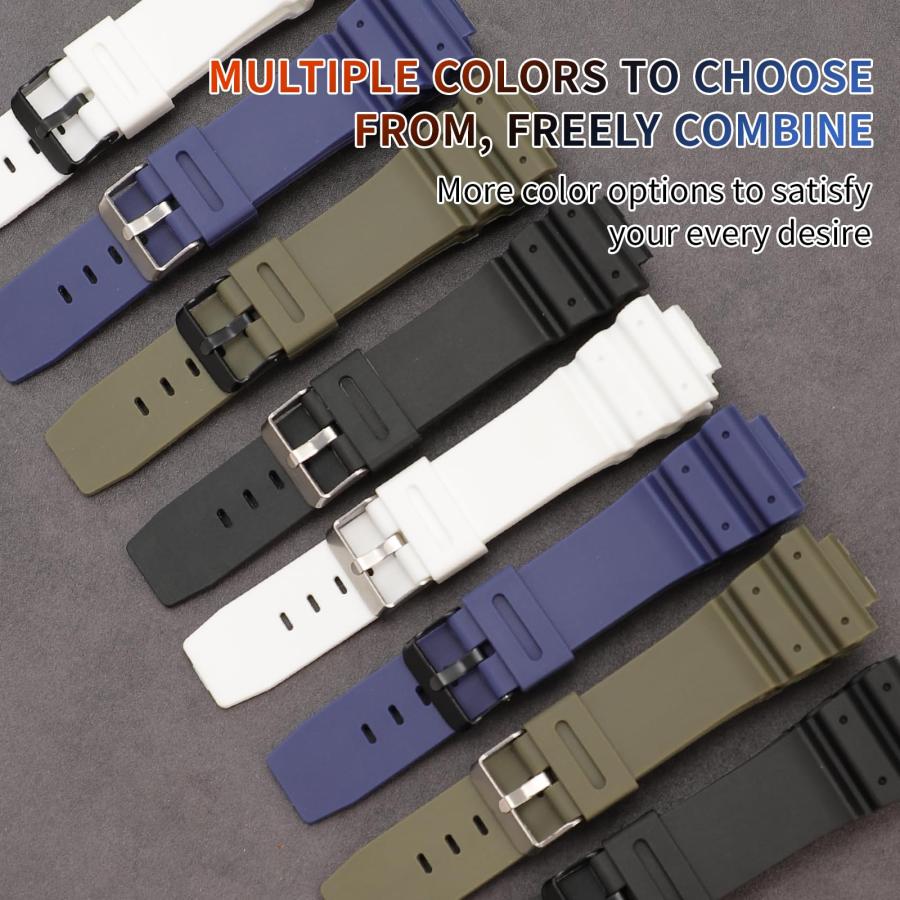 Rihahisy G-Shock 交換バンド DW-5900/DW-6100/DW-6695/DW-6900/GW-M5610 他 対応の画像