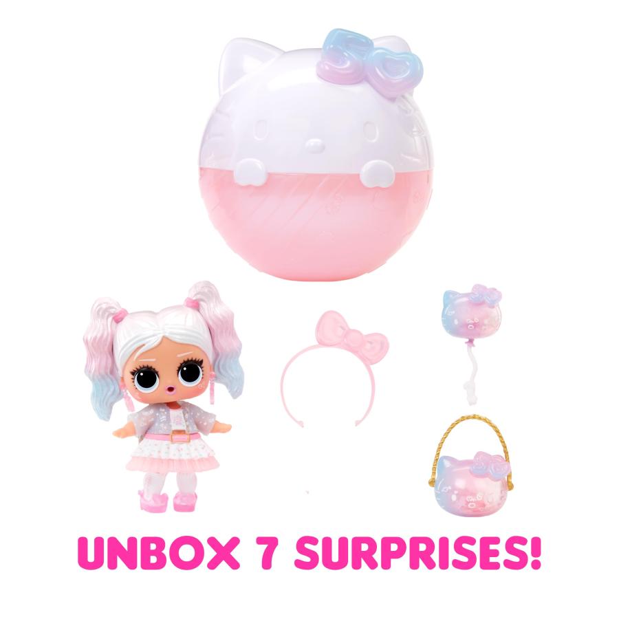 LOL Surprise Loves Hello Kitty Tots- Miss Pearly- with Collectible Doll， 7 Surprises， Hello Kitty 50th Anniversary Theme， Hello Kitty Limited Edition_1