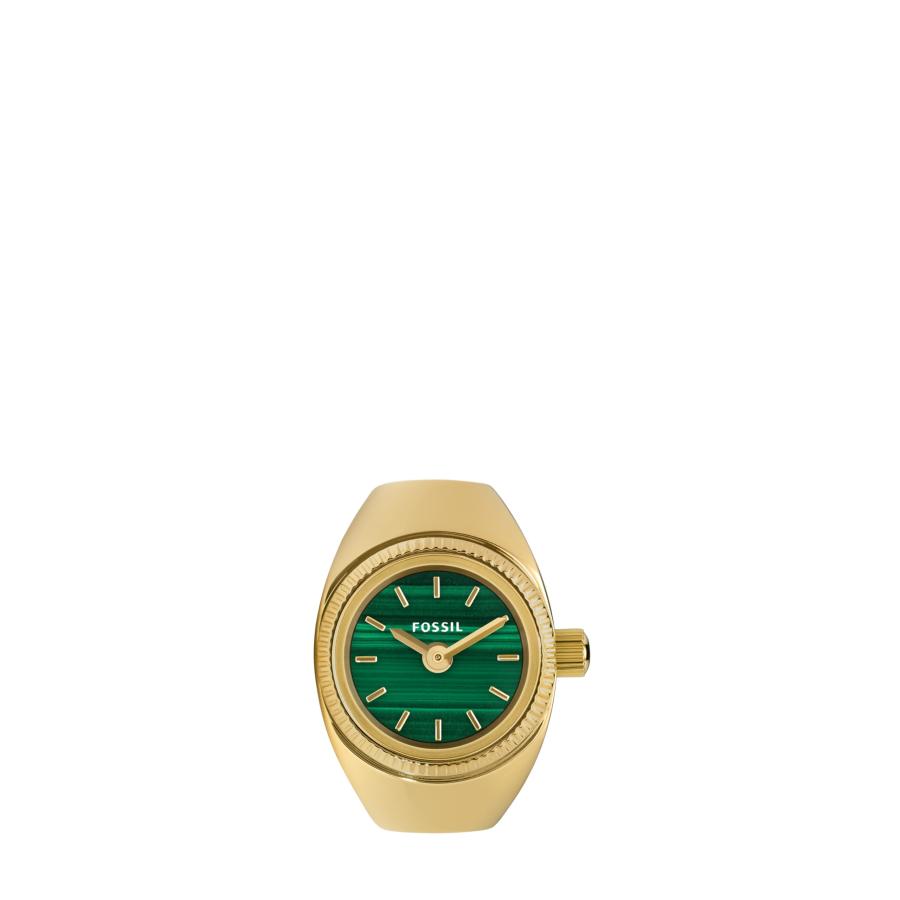 Fossil アナログ ゴールドダイヤル レディース腕時計, ゴールド, クラシックの画像