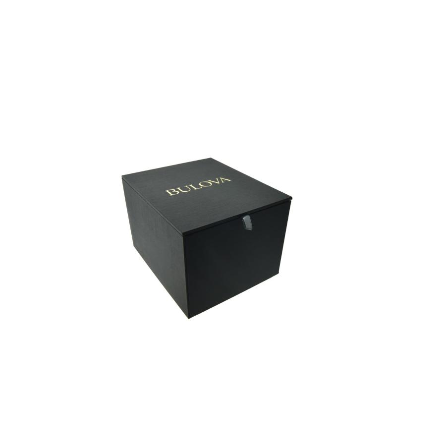 Bulova モダン ダイヤモンドダイヤル メンズ腕時計 96D154 40mm シルバーステンレス 3針 カレンダー クォーツの画像
