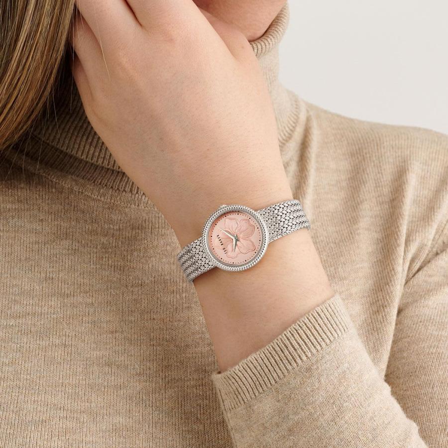 Ted Baker レディースステンレススチールシルバーブレスレットウォッチ(モデル:BKPEMF3019I), シルバー, モダンの画像