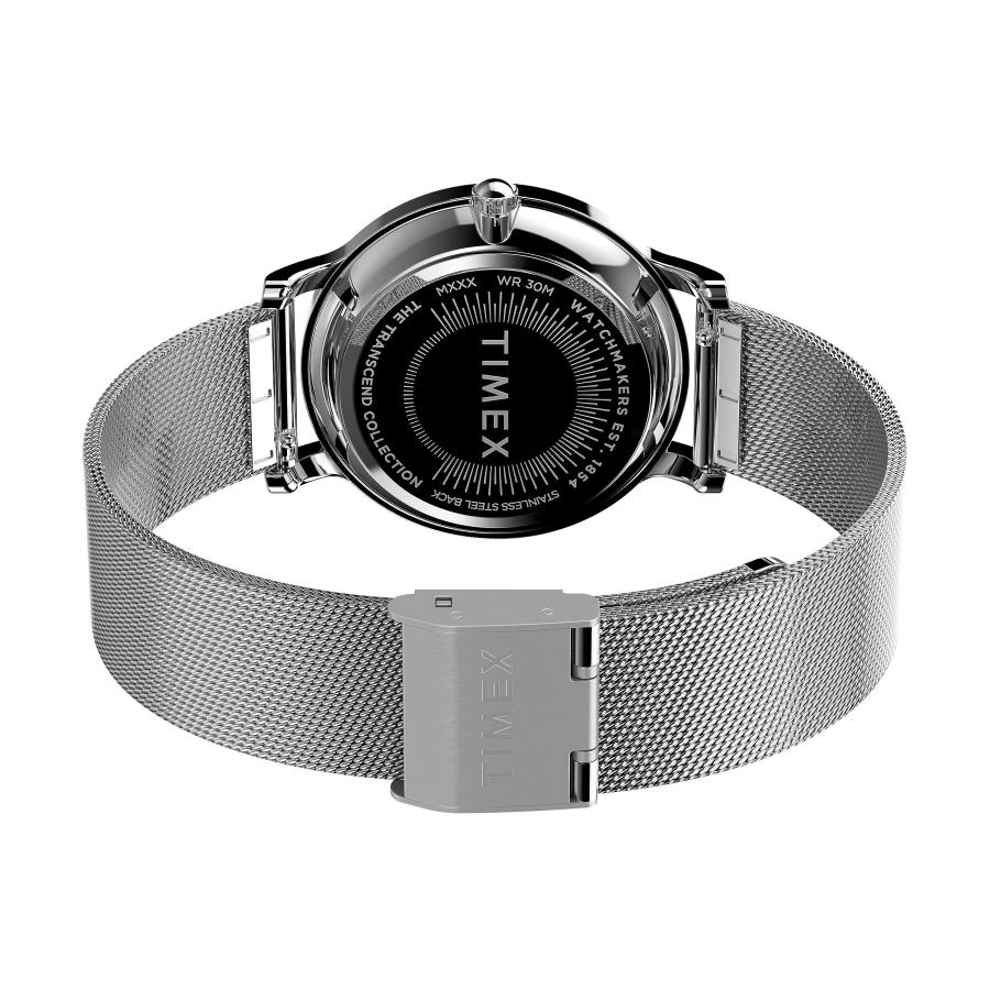 Timex レディース トランセンド 34mm 腕時計, シルバートーン/シルバートーン/シルバートーン。, One Size, 34mmトランセンドウォッチ。の画像