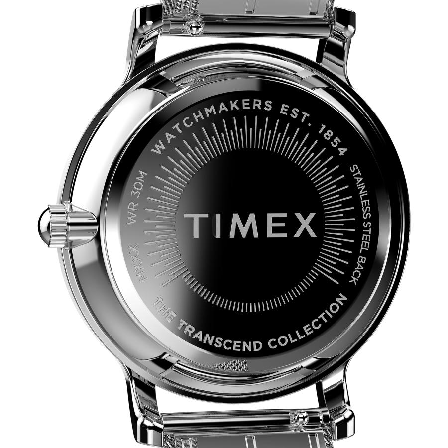 Timex レディース トランセンド 34mm 腕時計, シルバートーン/シルバートーン/シルバートーン。, One Size, 34mmトランセンドウォッチ。の画像