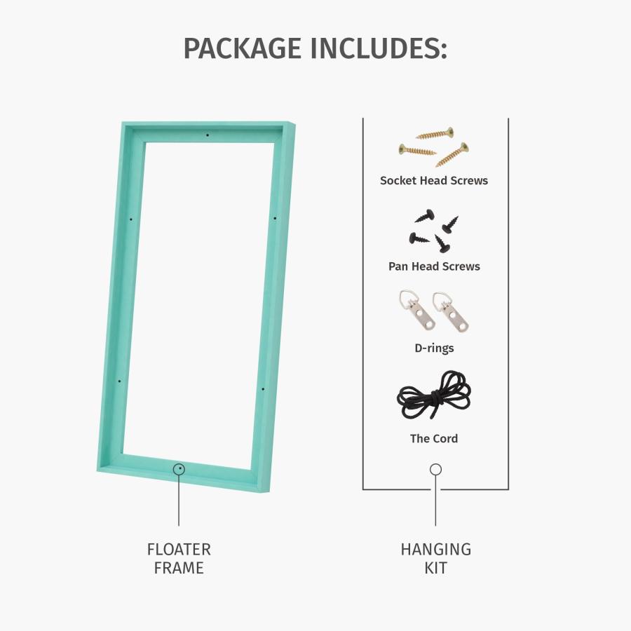 Pixy Canvas Floater Frame 24x32 for 1-1/2 (1.5) inch Deep Canvas Paintings/Canvas Prints/Wood Canvas Panels/Wall Art/Wall Decor/Home Decor/Artwork (Daの画像