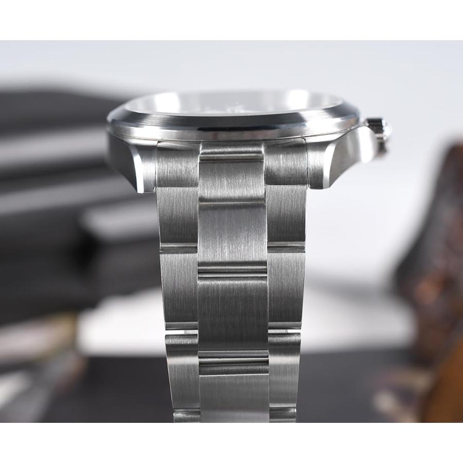 San Martin SN0132 Stainless Steel Men Sports Watch NH35 Automatic Mechanical 100m Waterproof Wristwatch (Color 1)の画像