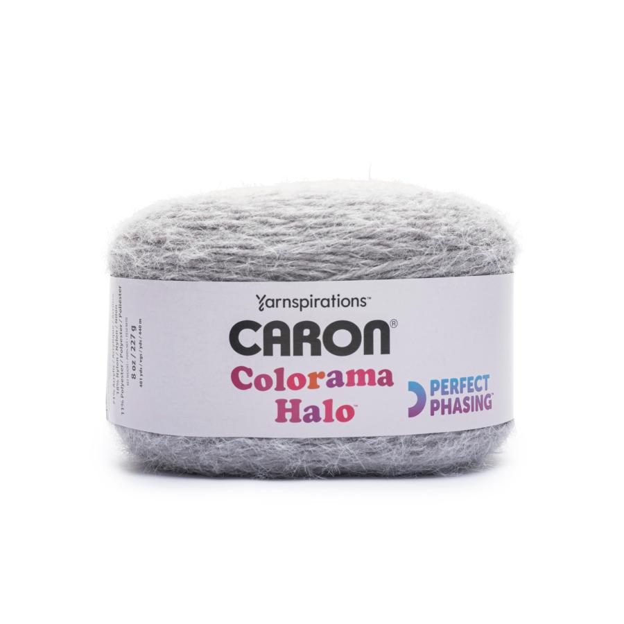 Caron Colorama ヘイローケーキ 錫と黄褐色の糸 - 2パック 8オンス/226.79g - 71%アクリル、18%ナイロン、11%ポリエステル - #5 バルキー - 編み物、かぎ針編み_1