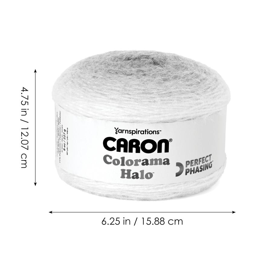 Caron Colorama ヘイローケーキ 錫と黄褐色の糸 - 2パック 8オンス/226.79g - 71%アクリル、18%ナイロン、11%ポリエステル - #5 バルキー - 編み物、かぎ針編み_2