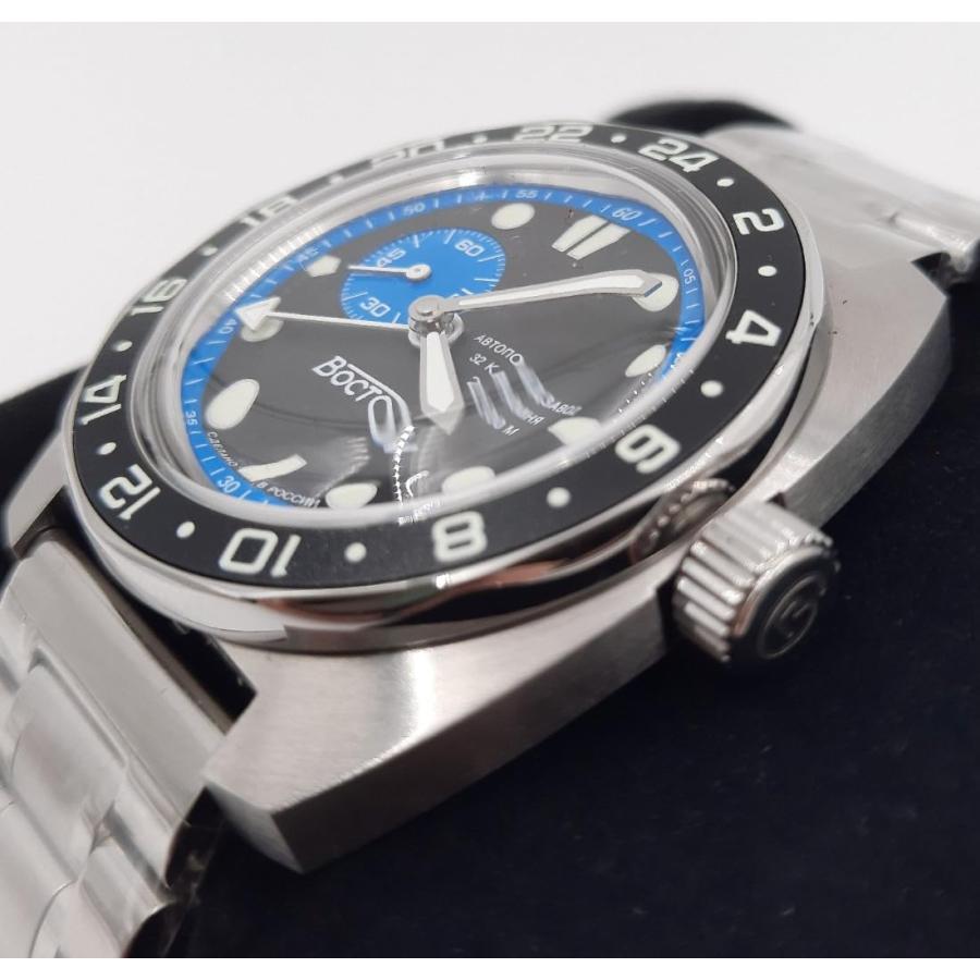 Vostok Original Mens Watch Amphibia 17034B GMT Mechanical Self-Winding Water Proof 200 mの画像