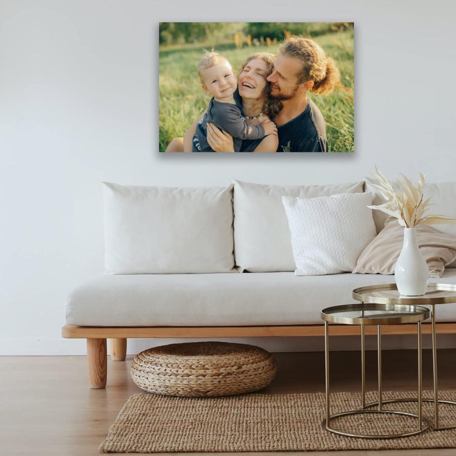 Custom Canvas Prints with Your Photos (10'' x 12'', Framed Canvas) Customized Framed Wall Art Personalized Canvas Pictures for Pet/Family Gifts for Moの画像