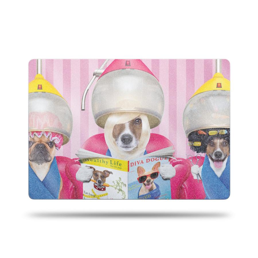 MightySkins Apple MacBook Air 15' M2/M3 (2024) フルラップキット用グリッタースキン「Dog Divas」保護デカールラップ 着脱簡単