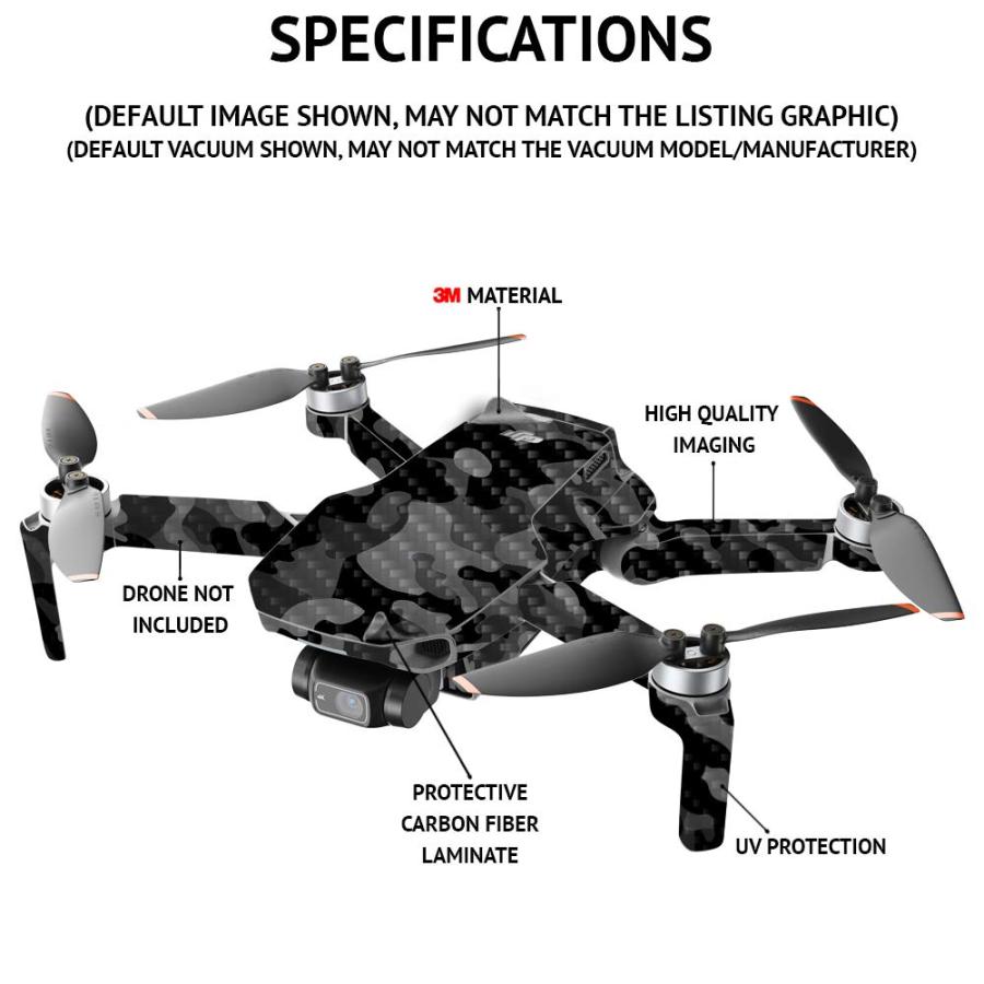 MightySkins DJI Air 3 用カーボン調スキン「Backyard Gathering」保護デカールラップ 着脱簡単の画像