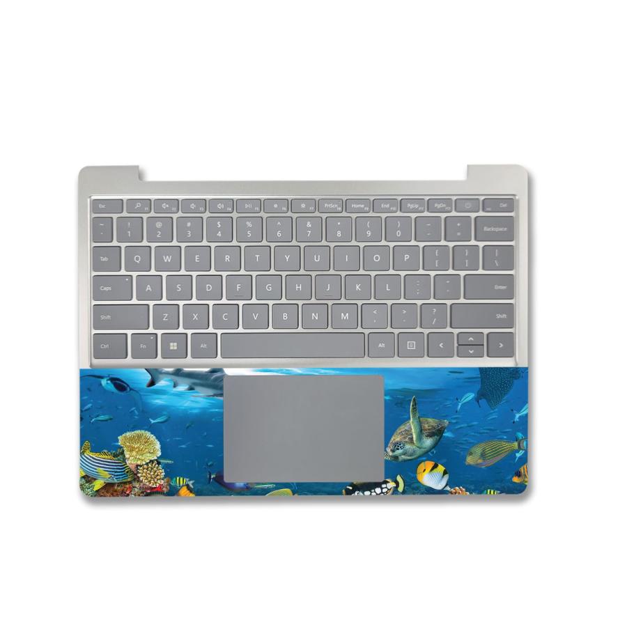 MightySkins Microsoft Surface Laptop Go 3 (2023) 用ビニールスキン「Below The Waves」保護デカールラップ 着脱簡単の画像