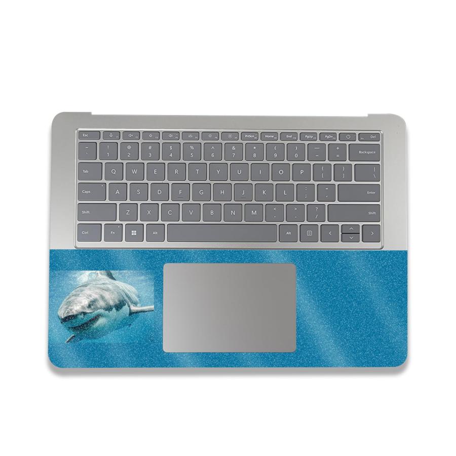 MightySkins Microsoft Surface Laptop Studio 2 (2023) 用グリッタースキン「Great White Shark」保護デカールラップ 着脱簡単_1