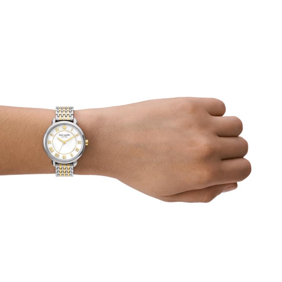 Kate Spade New York HollandまたはLily Avenue レディース腕時計 ステンレススチールブレスレットまたはレザーバンド付き, ツートーン。, リリーアベニューの画像