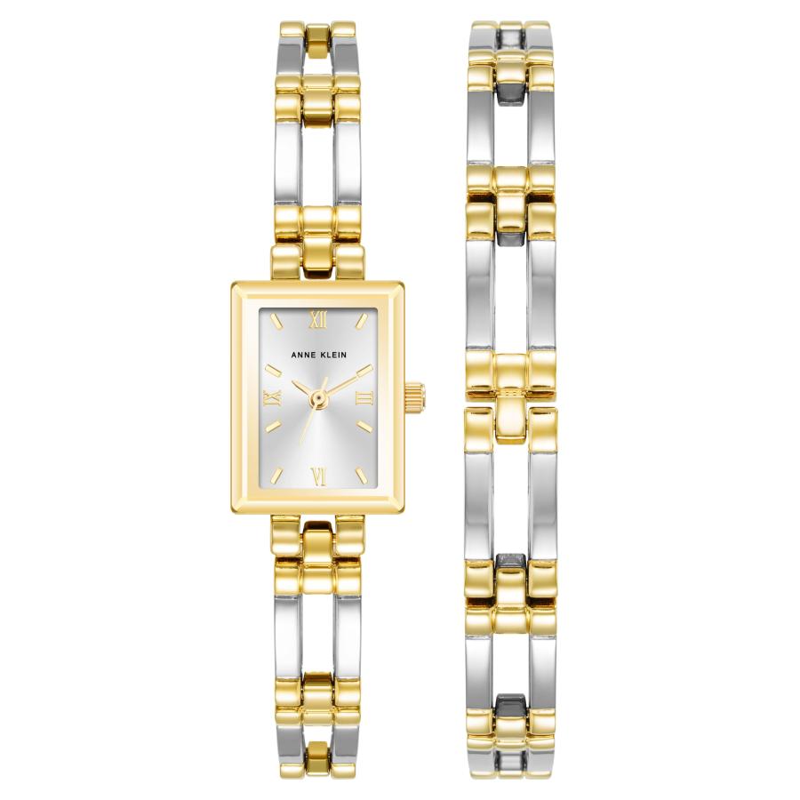 Anne Klein レディースブレスレットウォッチ, シルバー, 日本製。