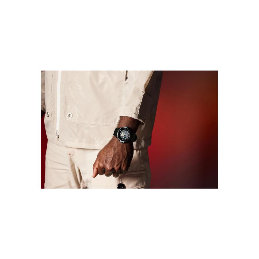 CITIZEN エコドライブ スター・ウォーズ ストームトルーパー 腕時計 AW1659-00W ブラックIPステンレス シリコンストラップ 夜光の画像