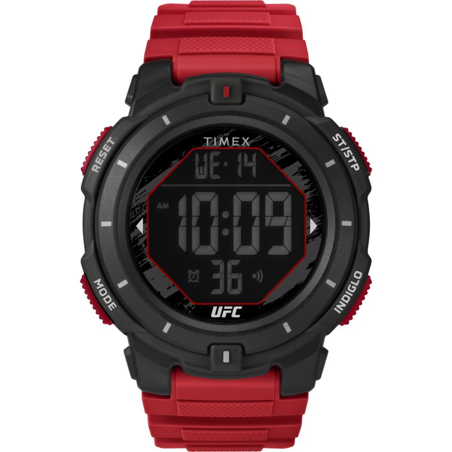 Timex UFC キック　ブラック　腕時計 Timex UFC Beast Black Silicone Strap Watch (Model: TW2V87400JR