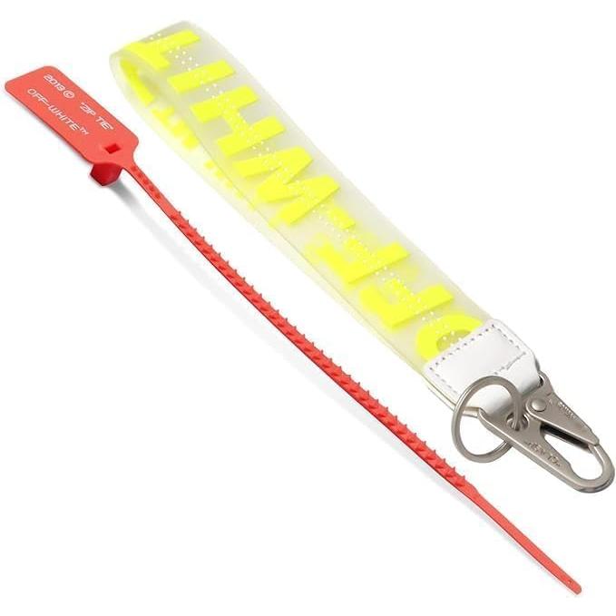 AllStyle By Patel 互換リストストラップ キー用 クラシックハンドリストキーチェーン ランヤード キーチェーンホルダー 男女兼用, ゴム - イエロー。, Largeの画像