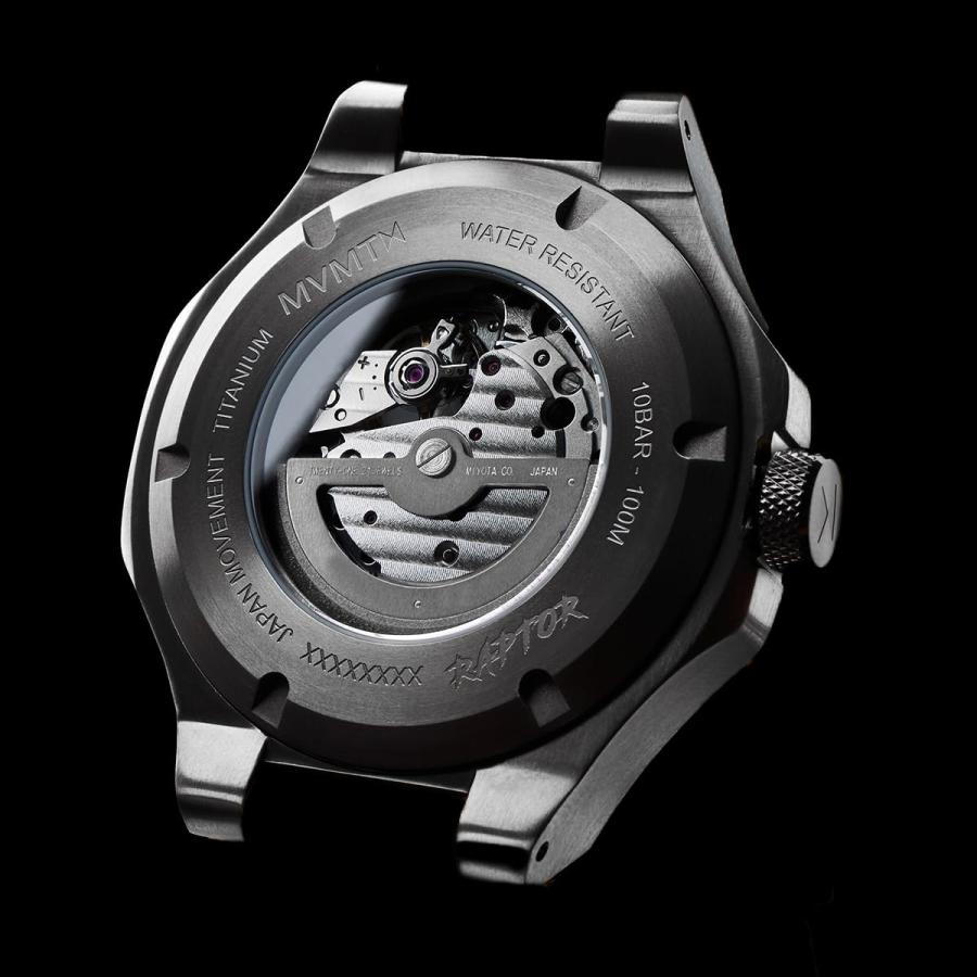 MVMT Men's Raptor Automatic Watch - Water-Resistant 10 ATM/100 Meters - 46.5mmの画像