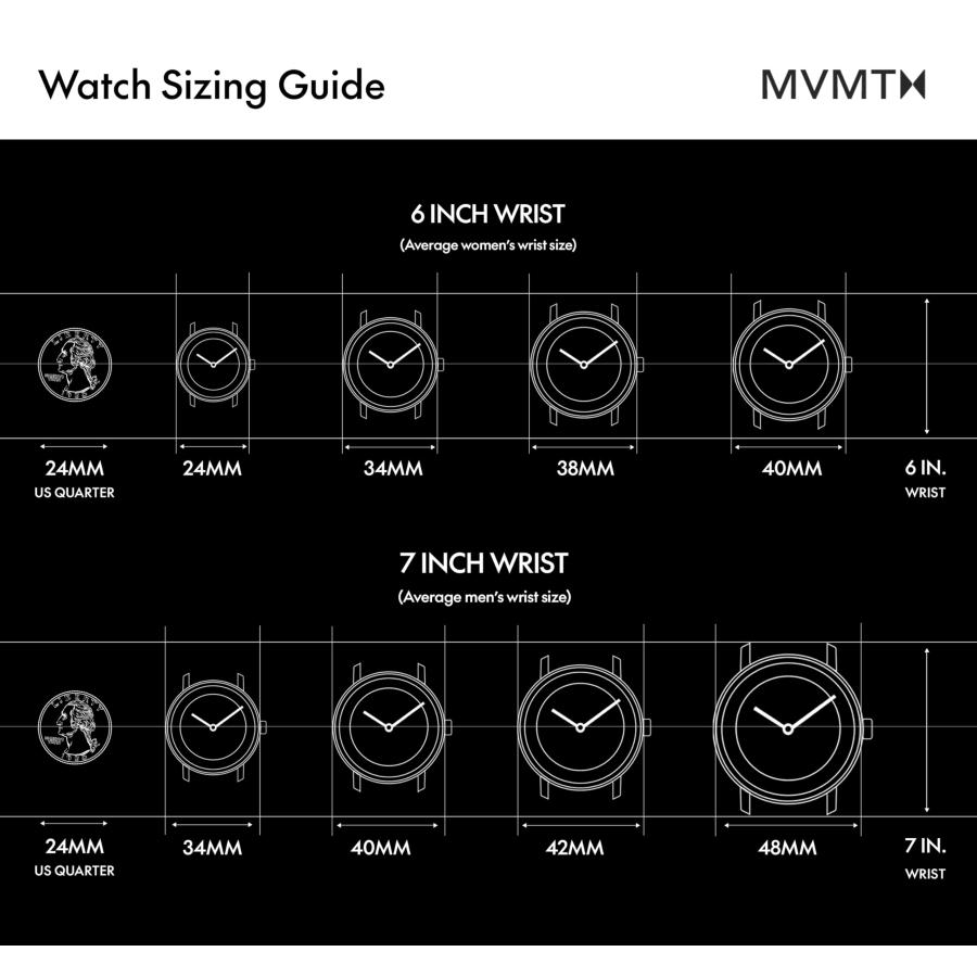 MVMT Airhawk 42mm パイロットウォッチ コースタルブルー スチール バンド交換対応 5気圧/50m防水の画像