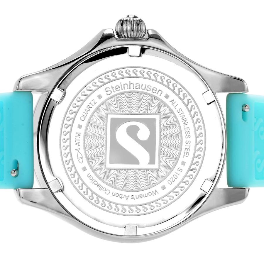 Steinhausen Arbon Collection ブルーステンレススチール レディースウォッチ 追加のシリコン交換可能バンド付きの画像