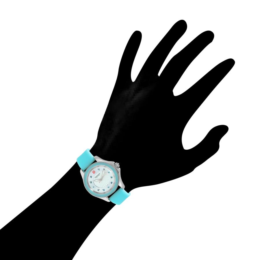 Steinhausen Arbon Collection ブルーステンレススチール レディースウォッチ 追加のシリコン交換可能バンド付きの画像