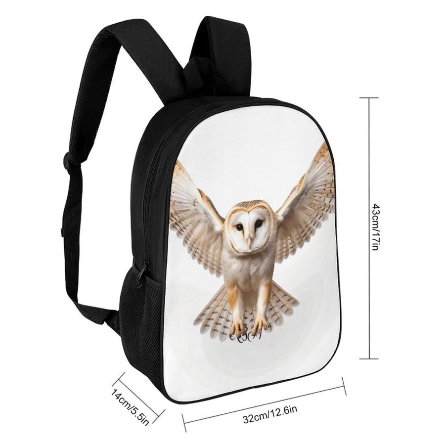 WSOIHFEC Laptop Backpack for Men Women Lightweight Travel Bag A Barn Owl Casual Daypack 17 Inch Adjustable Shoulder Bag for Work_1
