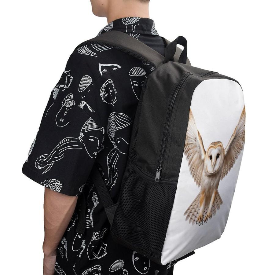 WSOIHFEC Laptop Backpack for Men Women Lightweight Travel Bag A Barn Owl Casual Daypack 17 Inch Adjustable Shoulder Bag for Work_5