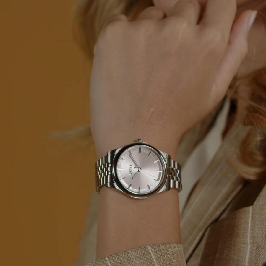 BOSS Graceful Women's 3H Quartz Watch, Stainless Steel Bracelet, 3ATM/30m Water Resistant - Modern, Elegant Timepiece - Gift for Her, 36mmの画像