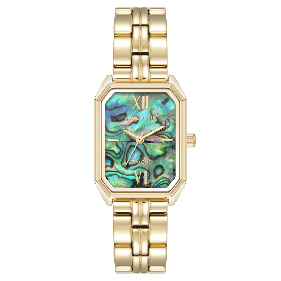 Anne Klein レディースブレスレットウォッチ, ゴールド/アワビ。, 24mm x 14mm, ブレスレット