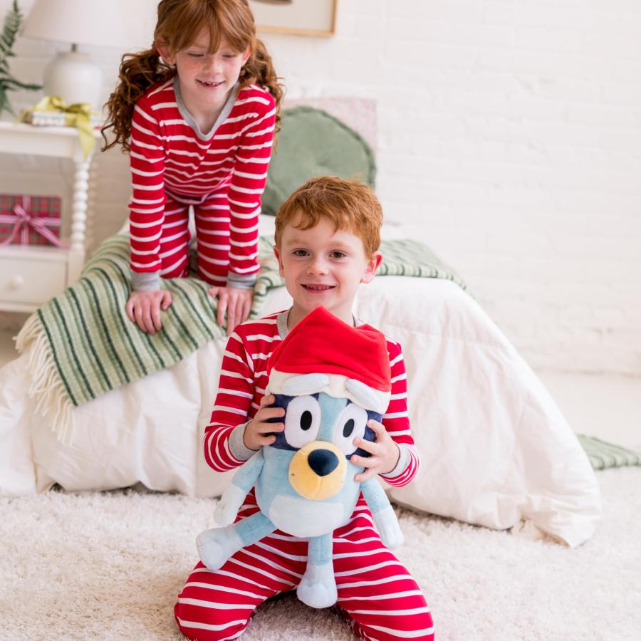 Animal Adventure - Bluey with Santa Hat 12" Plush - Officially Licensed Collectible Plush_2