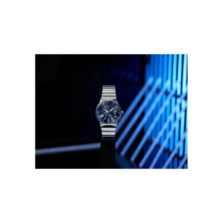 CITIZEN Eco-Drive メンズ腕時計 BM7581-59W スターウォーズ ミレニアムファルコン ハイパードライブ 3針 シルバーブレスレットの画像