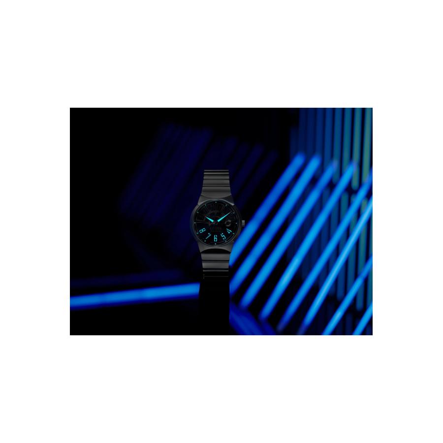 CITIZEN Eco-Drive メンズ腕時計 BM7581-59W スターウォーズ ミレニアムファルコン ハイパードライブ 3針 シルバーブレスレットの画像