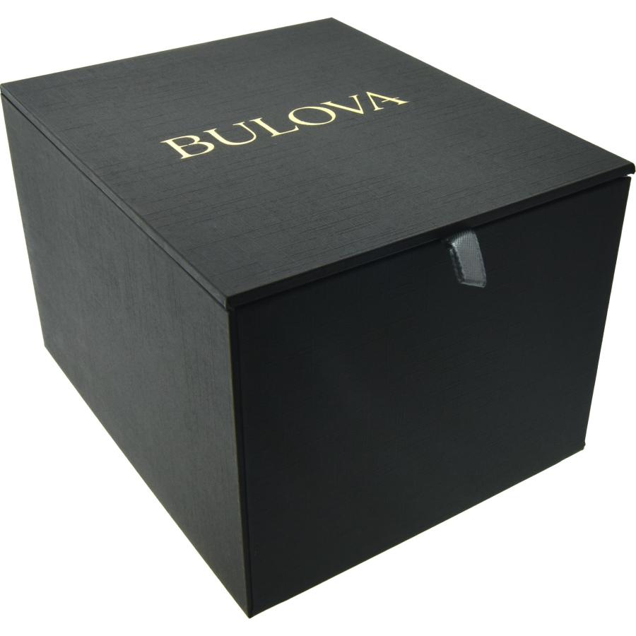 Bulova メンズ マリンスター クォーツ シルバー グリーンレザー シリコン カレンダー 100m防水 96B449の画像