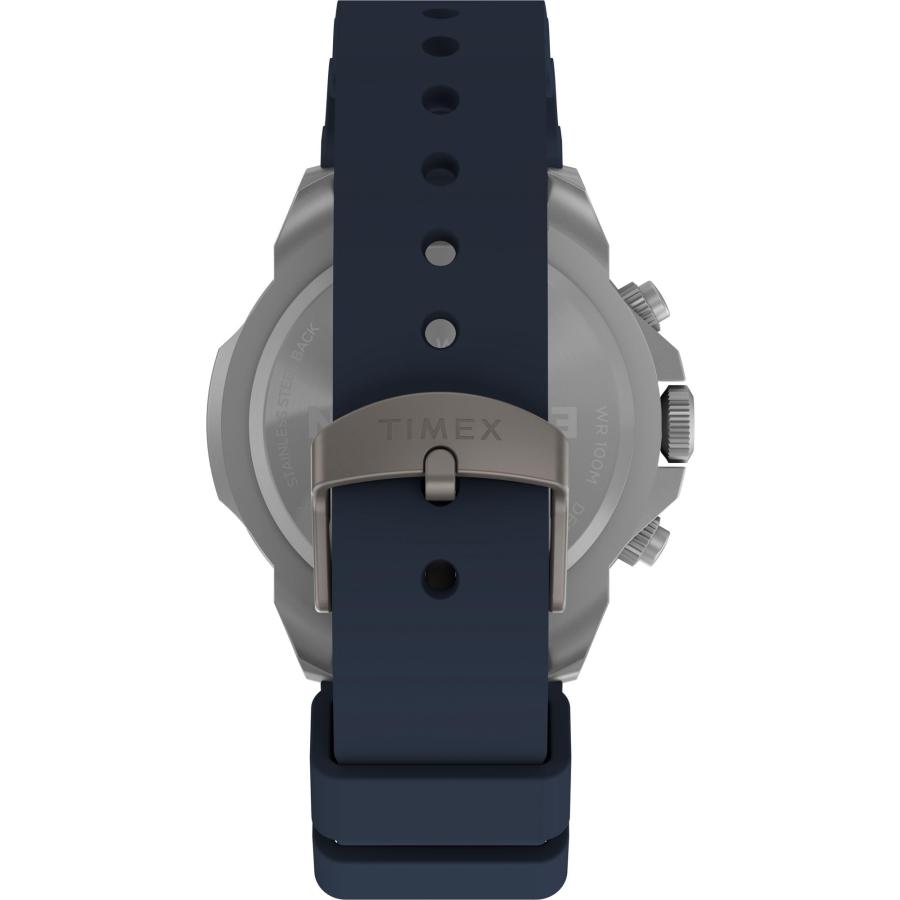 Timex メンズ Expedition Ridge クロノグラフ 42mm ブルーストラップ ブルーダイヤル IPスチールの画像