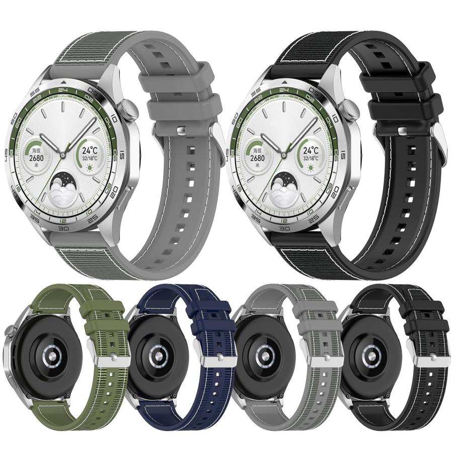 LIUANDS 時計バンド 22mm シリコン スポーツストラップ スマートウォッチ対応 メンズ レディース 交換ベルトの画像