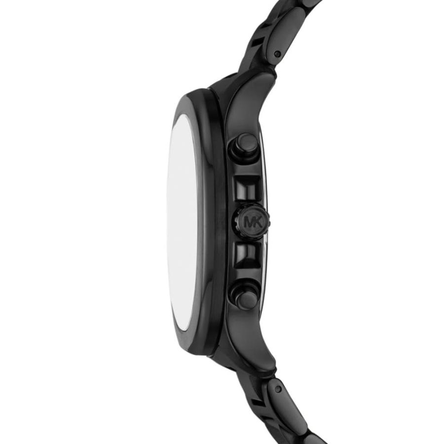 Michael Kors Sage クロノグラフ メンズ腕時計 MK9193 42mm ブラックステンレスブレスレット ブラック×ブルーダイヤル クォーツ ミネラルクリスタルの画像