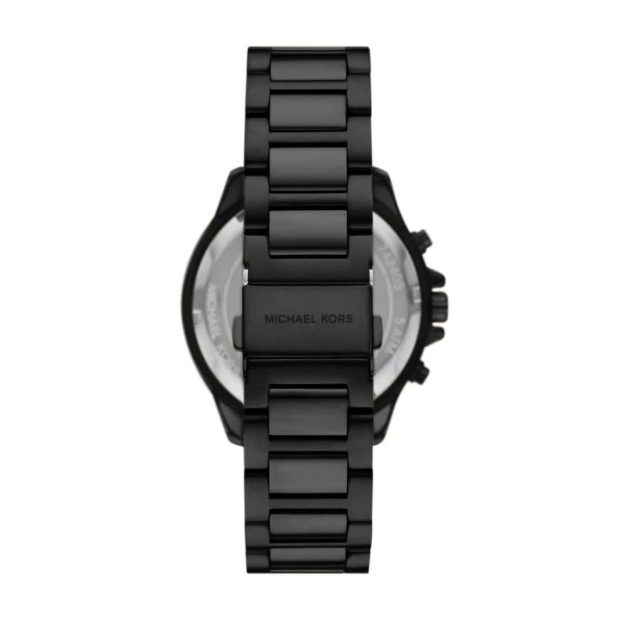 Michael Kors Sage クロノグラフ メンズ腕時計 MK9193 42mm ブラックステンレスブレスレット ブラック×ブルーダイヤル クォーツ ミネラルクリスタルの画像