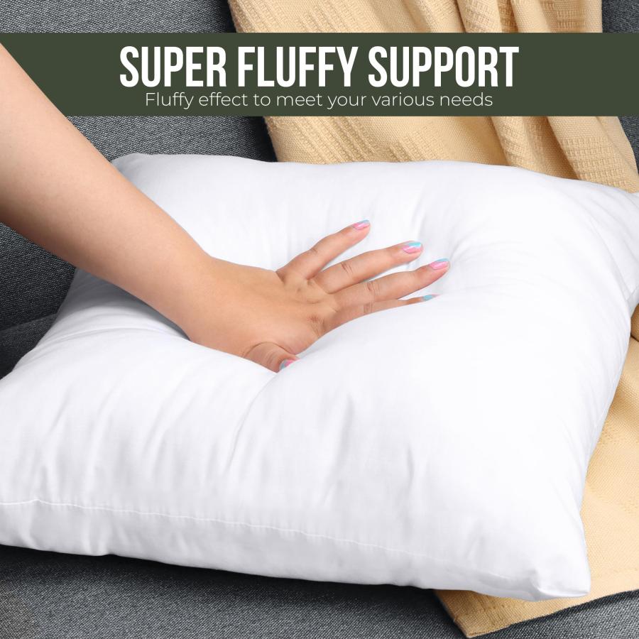 Utopia Bedding 装飾用クッションインサート(64 x 64インチ、ホワイト) - 1セット、ソファ、カウチ、ベッドに最適の画像