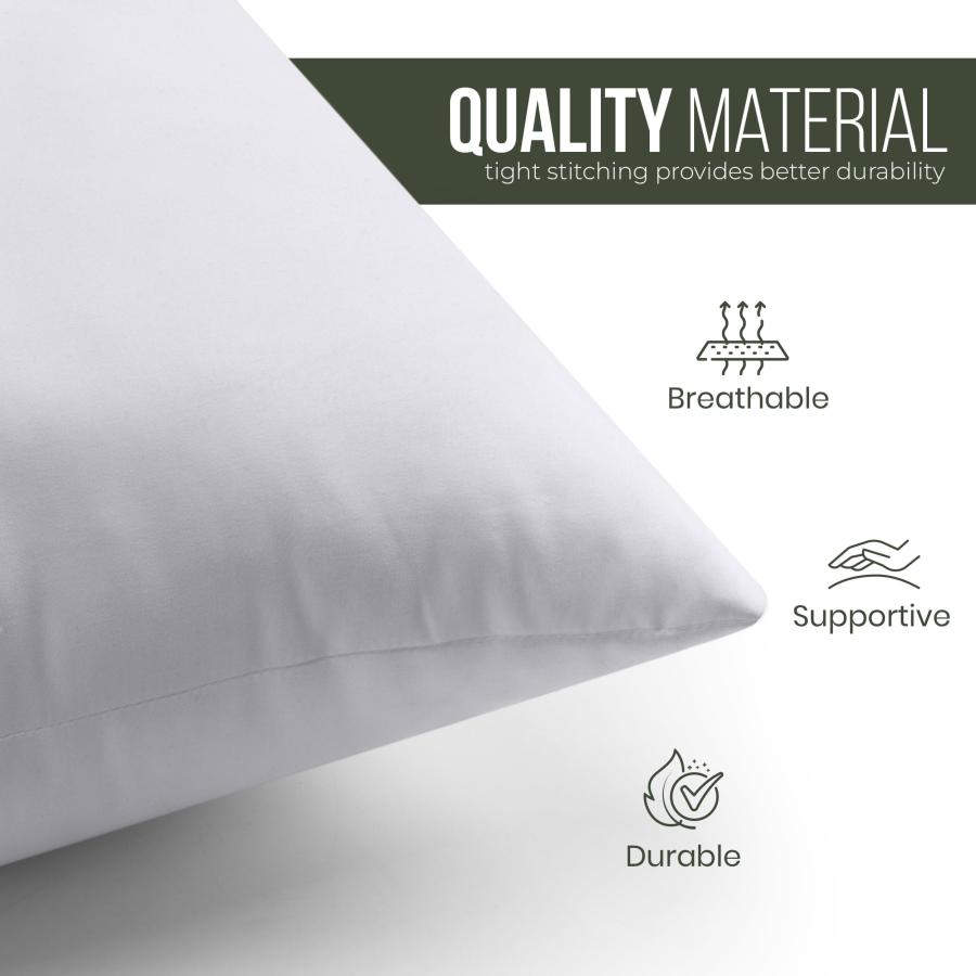 Utopia Bedding 装飾用クッションインサート(64 x 64インチ、ホワイト) - 1セット、ソファ、カウチ、ベッドに最適の画像