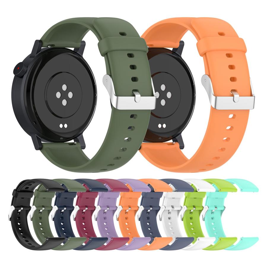 時計バンド シリコン 幅22mm 交換ベルト 防水 スポーツバンド メンズ レディース 軽量 柔らかい クイックリリースの画像