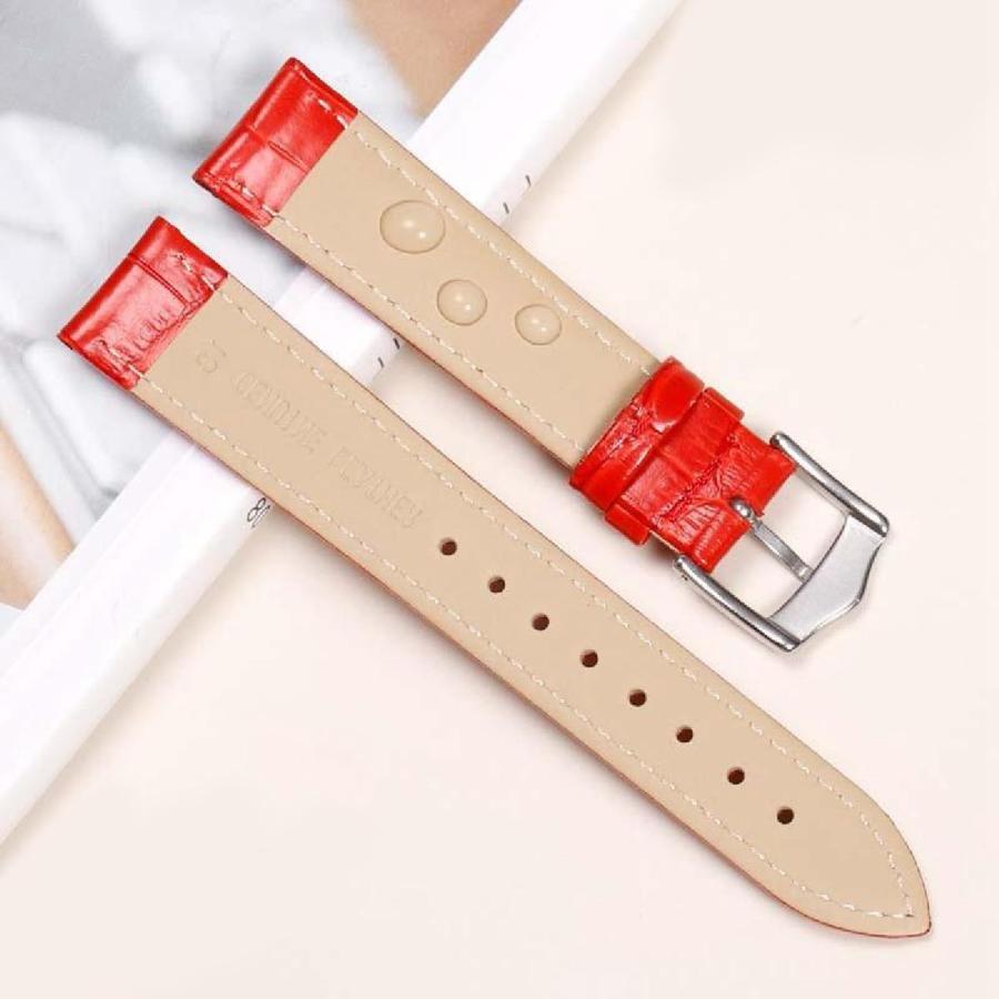 時計ベルト 本革 幅12〜24mm バタフライバックル メンズ レディース ユニセックス 交換バンド 汎用の画像