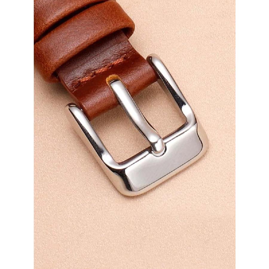 時計ベルト 本革 幅12〜22mm ピンバックル メンズ レディース クラシック 交換バンド 汎用の画像