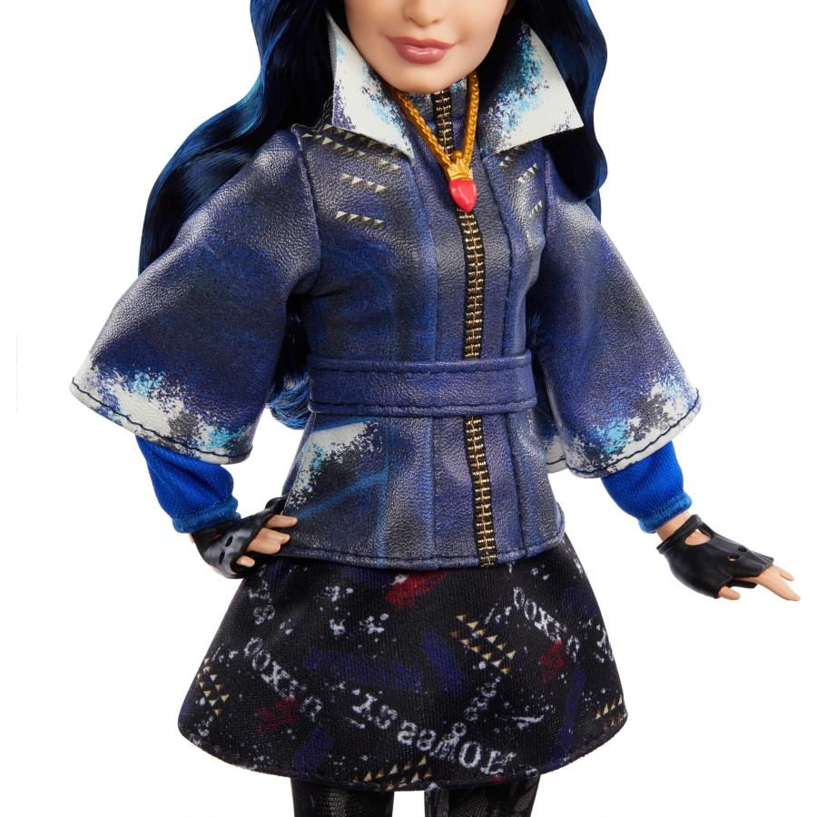 Mattel Descendants Evie Isle of The Lost 10周年記念ファッションドール 取り外し可能な衣装、アクセサリー、曲げられるジョイント付き 映画にインスパイアさ