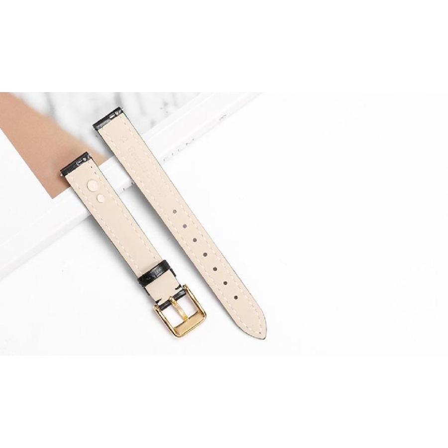 本革時計ベルト メンズ ピンバックル ラグ幅10〜22mm 汎用 交換バンドの画像
