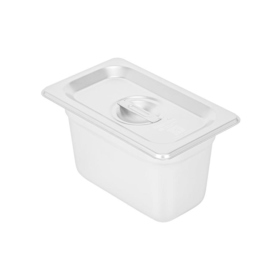 レストラン用品の蓋のみ:Kitchen Tek 6.9 x 4.3インチ スチームテーブルパンカバー、NSFホテルパンカバー12枚 - 1/9サイズのフライパンは別売り。ハンドル付き、の画像