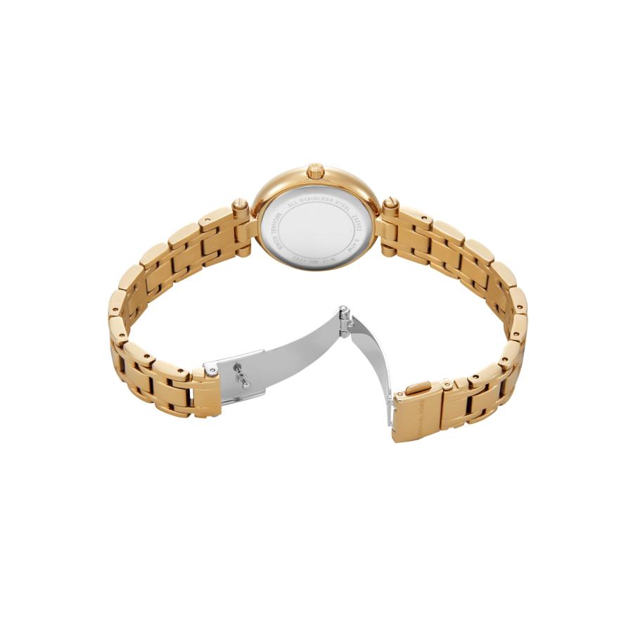 Michael Kors Laney レディース腕時計、ステンレススチールブレスレットウォッチ 女性用, ゴールドの画像