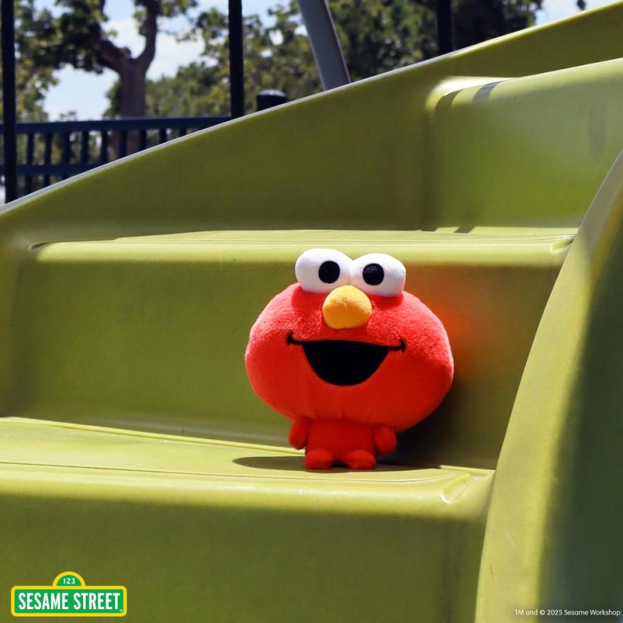 Teeturtle Elmo セサミストリート 5インチ クラウドヘッドぬいぐるみ - かわいい重みのある愛らしいぬいぐるみ 子供と大人向けの画像