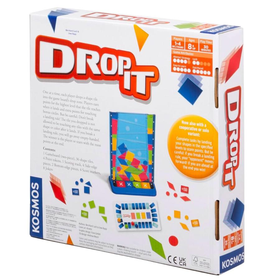 Drop It - Kosmos Gamesの楽しい家族戦略＆器用さゲーム 両親が選ぶシルバーアワード受賞 個別またはチームでプレイ 対象年齢8歳以上、子供、大人、家族向けゲー_1